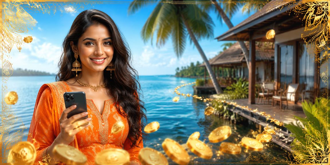 Indian player depositing to slots account via mobile app